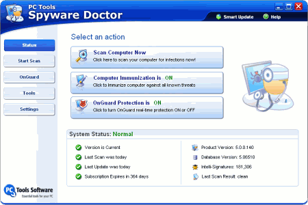 Безопасность: Spyware Doctor v.5.0.0.169