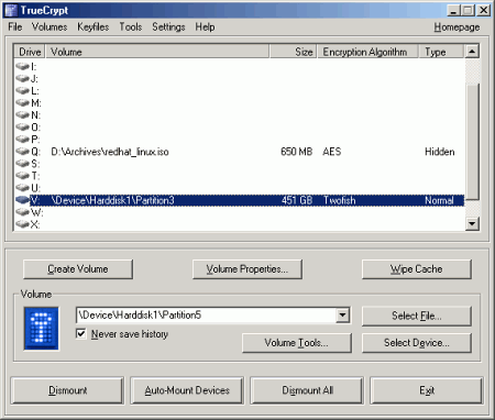 Утилиты: TrueCrypt v.4.3