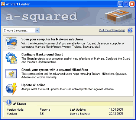 Безопасность: a-squared (aІ) Free edition v.2.1.0.95