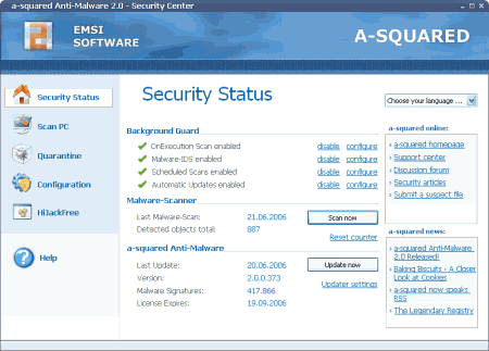 Антивирусы: a-squared Anti-Malware Personal Edition v.2.1.0.95