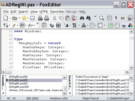 Редакторы: FoxEditor v.0.7.5.2