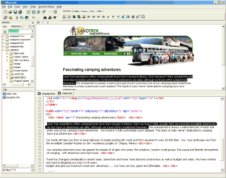 Редакторы: Alleycode HTML Editor v.2.20