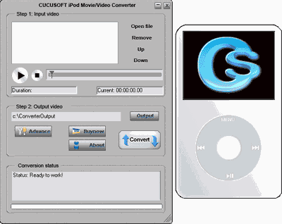 Конвертеры: Cucusoft iPod Video Converter v.5.16