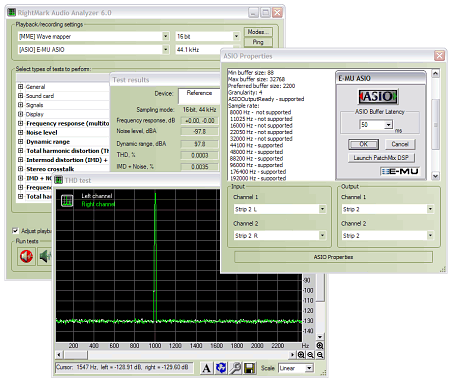 RightMark Audio Analyzer версии 6.0