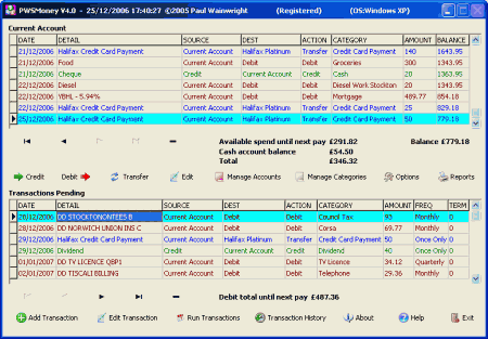 Офисные приложения: PWSMoney v.4.0.0.776