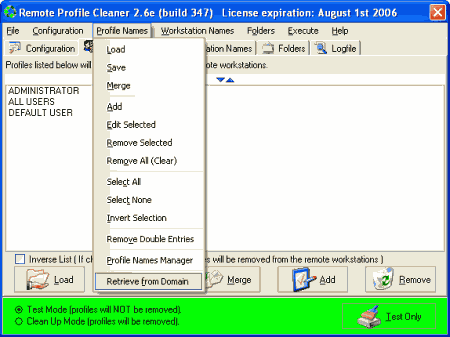 Интернет и сети: Remote Profile Cleaner v.2.7c Build 419