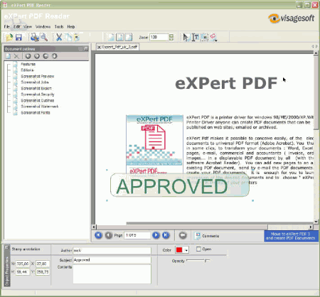 Утилиты: eXPert PDF Reader v.1.5.1030