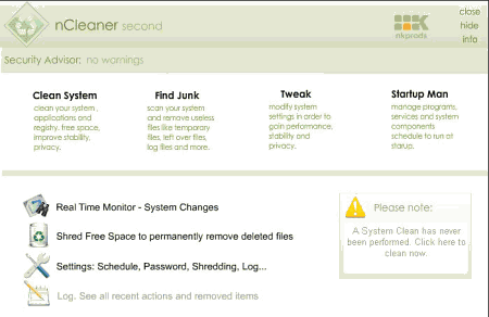 Утилиты: nCleaner Second Generation v.2.3.3