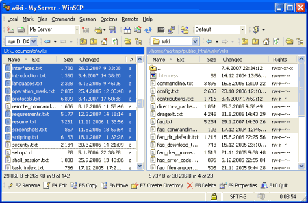 FTP-клиенты: WinSCP v.4.0.3