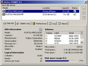 Диагностика: Active SMART v.2.6 for USB Drives