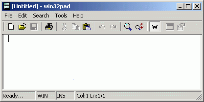 Текстовые редакторы: Win32Pad v.1.5.10.4