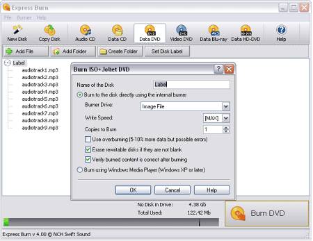 Запись: Express Burn v.4.05