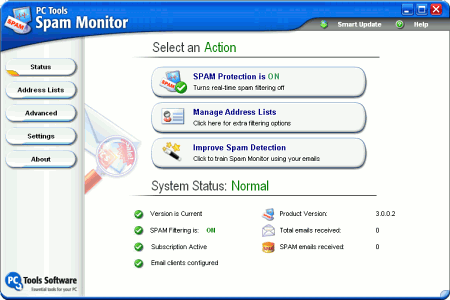 Почтовые клиенты и фильтры: Spam Monitor v.3.0.0.4