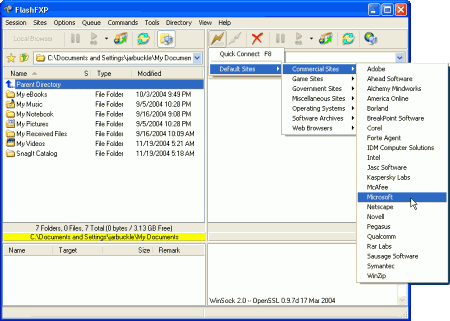 FTP-клиенты: FlashFXP v.3.6 RC2
