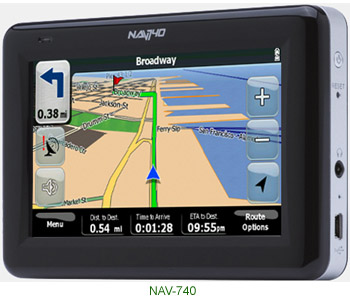 Ingram Micro  NAV740 и NAV730 GPS навигатор