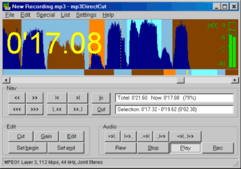 Мультимедиа: MP3DirectCut v.2.07