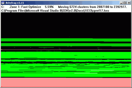 Дефрагментаторы: JkDefrag v.3.31