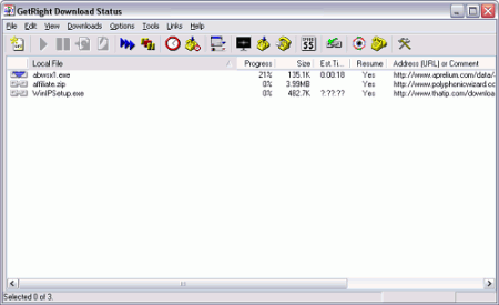Диспетчеры закачек: GetRight v.6.3b+02