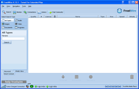 Файловые обменники: FrostWire v.4.13.4