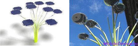 Sharp Artemide, Sharp Solar, solar trees, LED Солнечные батареи