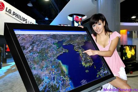 LG.Philips CES 2008, Las Vegas, multi-touch, Triple View LCD-панель