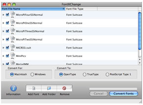 FontXChange — новый конвертор шрифтов для Mac