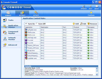 Безопасность: Comodo Firewall Pro v.3.0.15.277