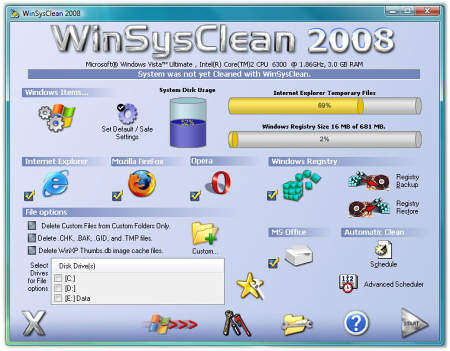 Чистильщики: WinSysClean 2008 v.8.08