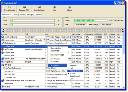 Настройщики: Cacheman XP v.1.60