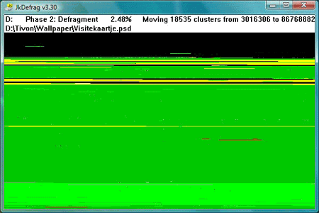 Дефрагментаторы: JkDefrag v.3.34