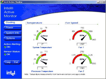 Диагностика: Intel Active Monitor v.1.22