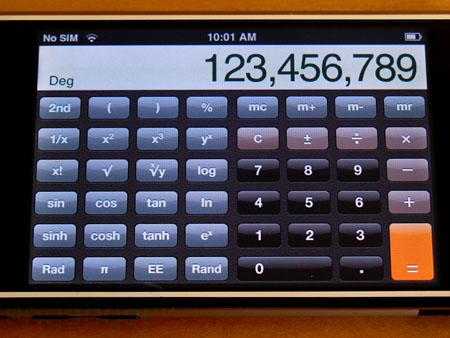 В iPhone Software 2 калькулятор получит инженерный режим