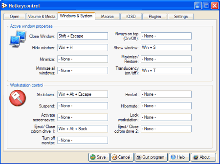 Утилиты: Hotkeycontrol XP v.6.3