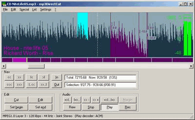 Мультимедиа: MP3DirectCut v.2.08