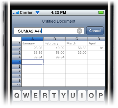 Mariner Calc — редактор файлов Excel на iPhone