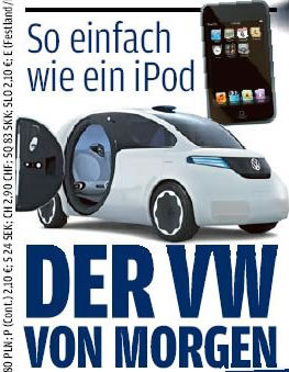 Apple iCar Volkswagen автомобиль