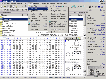 Редакторы: WinHex v.15.0 SR-2