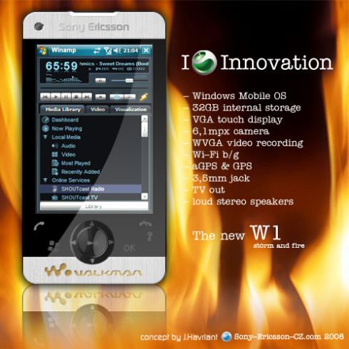 Sony Ericsson W1 J. Havriant мобильный телефон