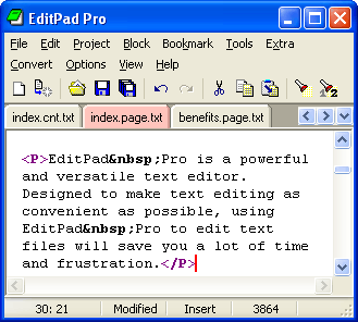 Текстовые редакторы: EditPad Pro v.6.4.2