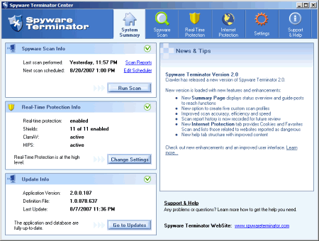 Безопасность: Spyware Terminator v.2.3.0.487