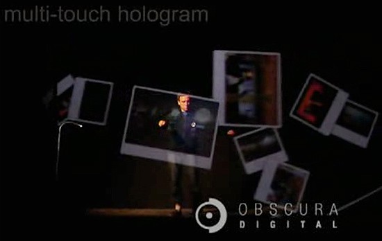 Obscura Digital VisionAire голографический дисплей