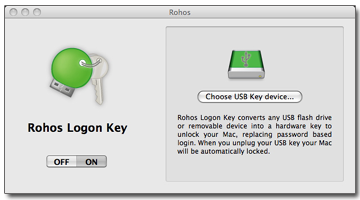 Rohos Logon Key — электронный ключ для Mac