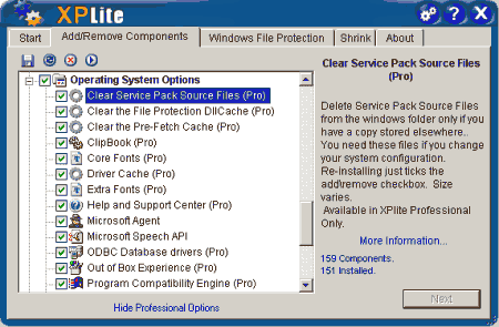 Настройщики: XPlite/2000lite Professional v.1.9