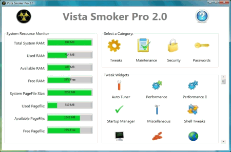 Настройщики: Vista Smoker Pro v.2.0