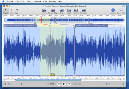 Fission для Mac — аудиоредактор с возможностью создания рингтонов для iPhone