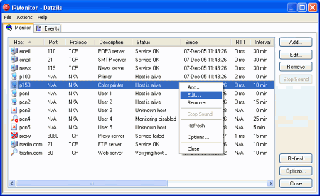 Мониторинг серверов: NetGong v.6.7 Build 1110