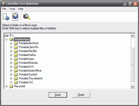 Антивирусы: Portable ClamWin v.0.94.1