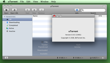 uTorrent приходит в Mac OS X