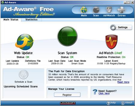 Безопасность: Ad-Aware - Anniversary Edition v.8.0.0