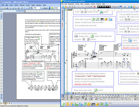 Мультимедиа: Music Notation For MS Word